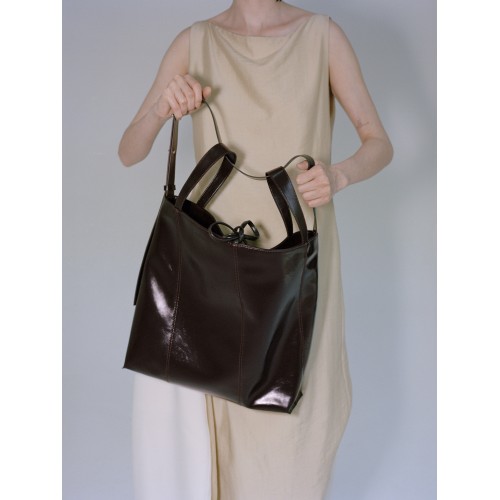 Tote bag cowhide sense of quality large-capacity